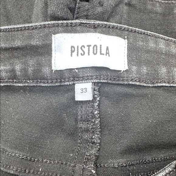 Pistola Charcoal black Denim Pants size 33 - Picture 3 of 4